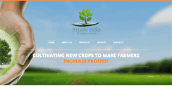 Desktop Screenshot of krushiindia.com